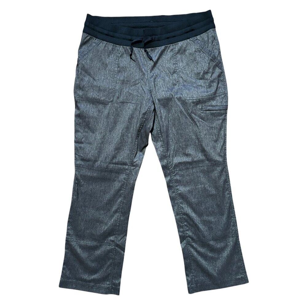 DULUTH TRADING Bootcut Drawstring Utility Pants Water resistant Zip pocket SZ 14